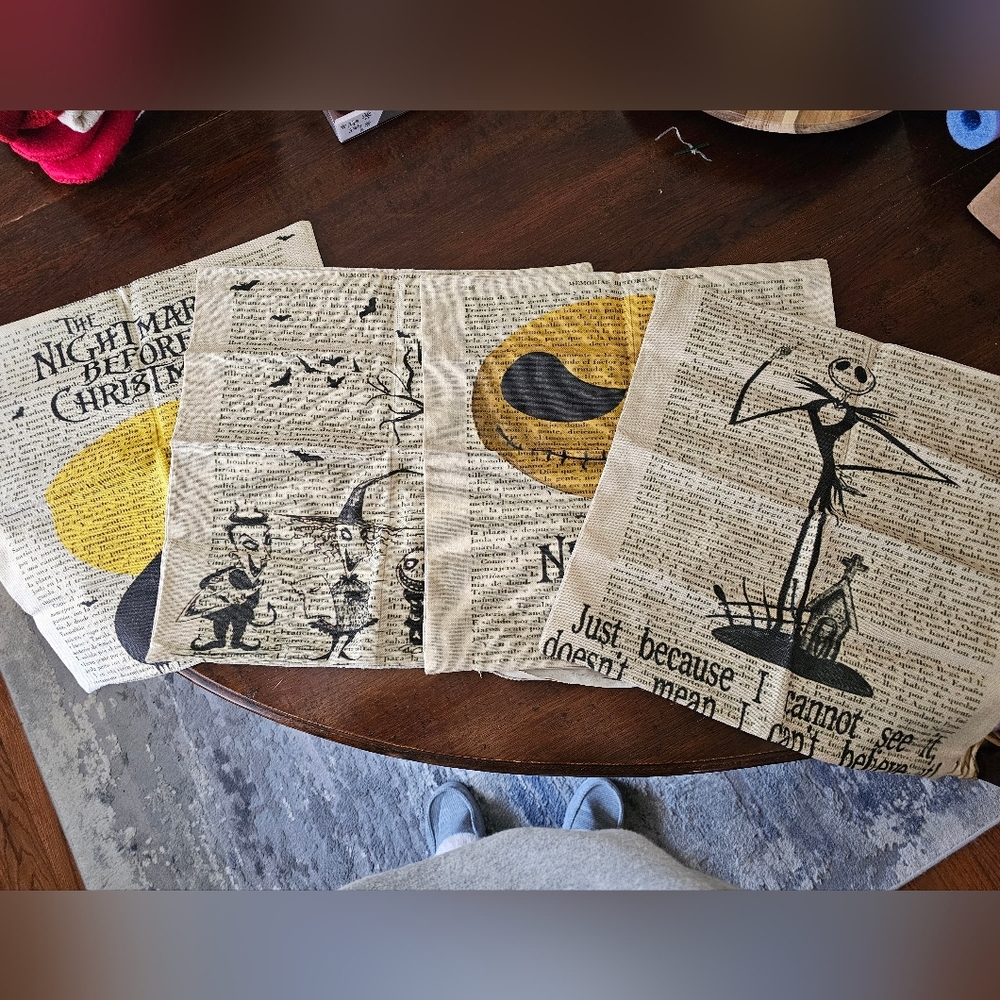 Nightmare Before Christmas Themed Pillow Covers